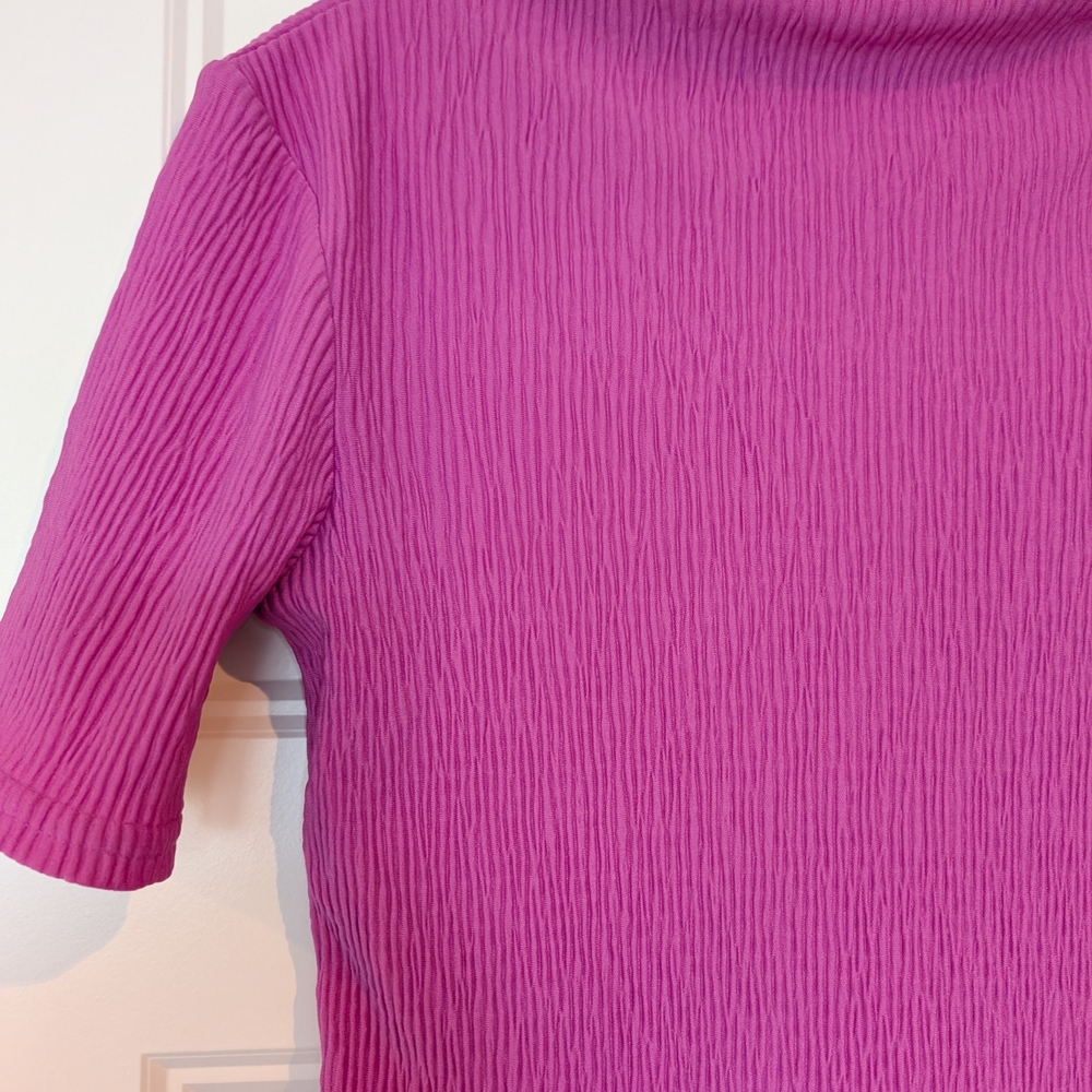 Halogen Magenta Short Sleeve Top - Picture 2 of 5